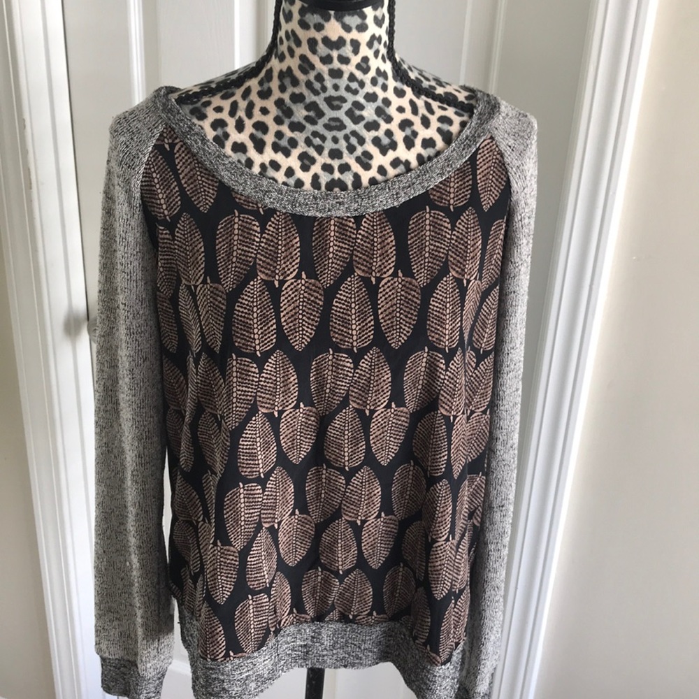 Mixed material Sweater